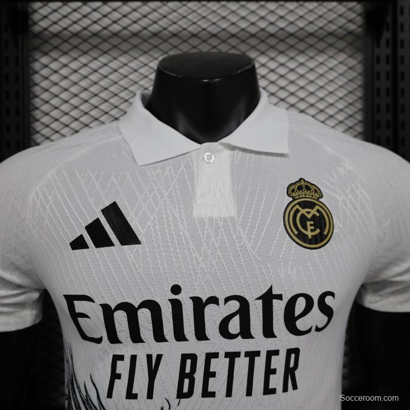 Player Version 24/25 Real Madrid Dragon White Special Jersey