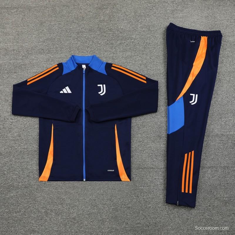 24/25 Juventus Blue Full Zipper Jacket +Long Pants