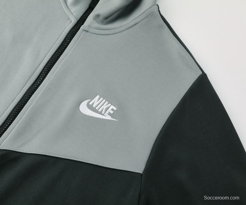 2024 NIKE Black/Grey Full Zipper Jacket +Long Pants