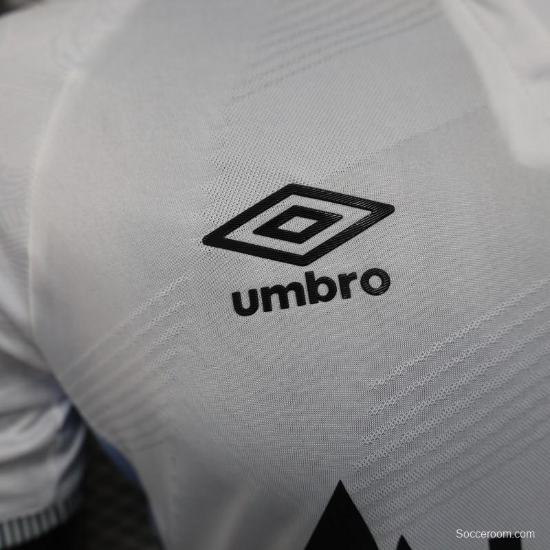 Player Version 25/26 Santos Home Jersey With Sponsors