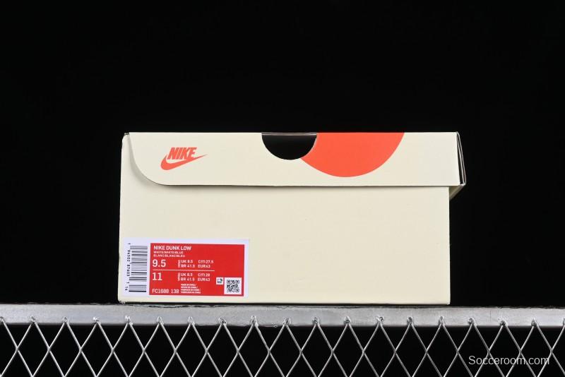 Nike SB Dunk Low UN Collaboration - Light Blue Swoosh Anniversary Custom Low-Top Casual Skate Shoes - FC1688-138