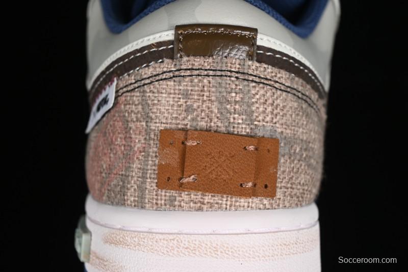 Nike Air Jordan 1 Low AJ1 Retro Basketball Shoes Panda Prank Voyage Theme - 553558-414