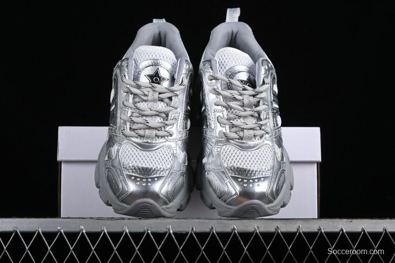 Dior Chrono Round Toe Lace-Up Lifestyle Casual Running Sneakers - 59K GREY