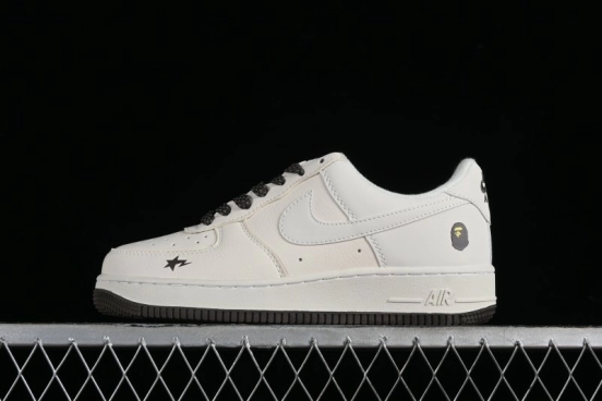 Nike Air Force 1 '07 Low BAPE Collaboration - Beige Black Star FG6688-100