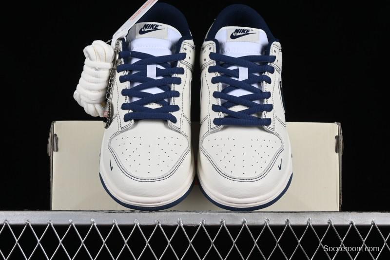 Nike SB Dunk Low UN Collaboration - Light Blue Swoosh Anniversary Custom Low-Top Casual Skate Shoes - FC1688-138