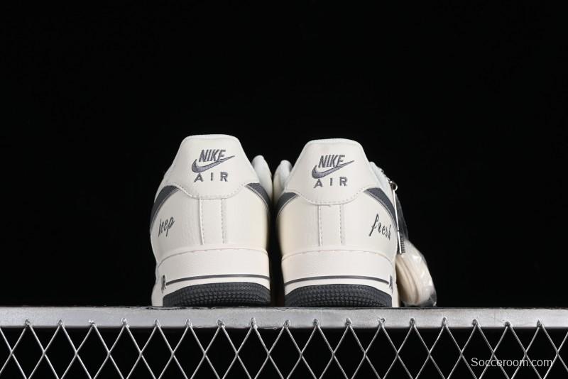 Nike Air Force 1'07 Low "Keep Fresh" Casual Sneakers in Dark Gray with Small Swoosh - BM2023-105