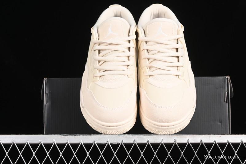 Nike Air Jordan 4 Remastered Retro Sneakers in White Grey - FQ7940-200