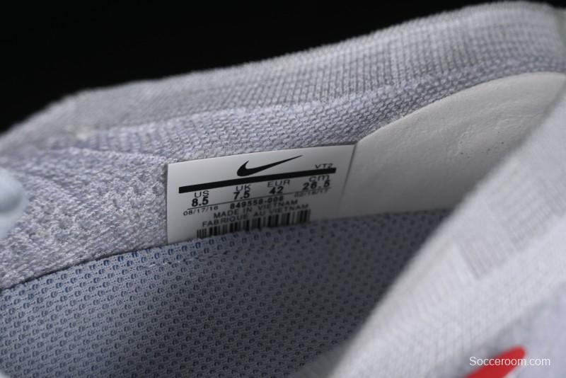 Nike Vapormax Flyknit Breathable Casual Running Shoes with Full-Length Air Cushion - 849558-006