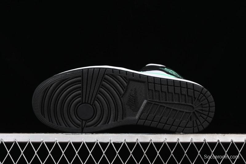 Nike Air Jordan 1 Mid AJ1 White Black Green Culture Casual Sneakers - DQ8426-103