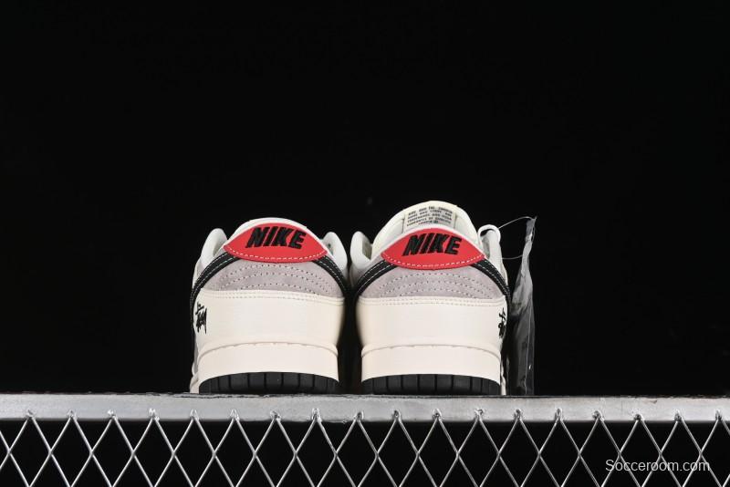 Nike SB Dunk Low Stussy Anniversary Edition Customized Low-Top Casual Skate Shoes - SJ1089-001