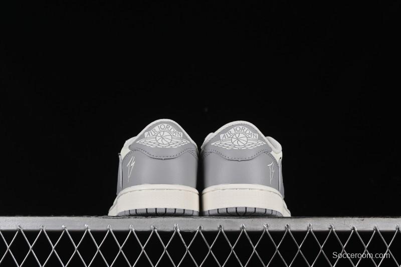 Nike Travis Scott x Fragment Design x Air Jordan 1 Low OG SP AJ1 Collaboration Sneakers - DM7866-021