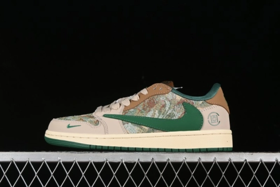 Nike Travis Scott x Fragment Design x Air Jordan 1 Low OG SP AJ1 Retro Sneakers - JH6088-611