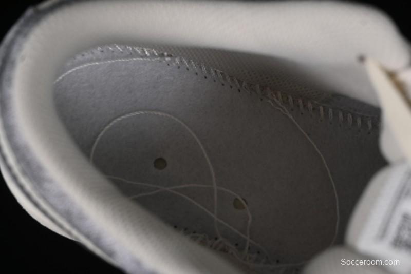 Nike Air Jordan 1 Low AJ1 The North Face Collaboration - Rock Gray High-End Custom Retro Basketball Shoes DC2024-023