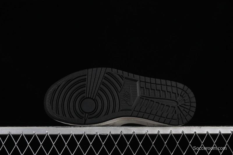 Nike Air Jordan 1 Low AJ1 Stone Island Collaboration - Off White Black Retro Low-Top Basketball Shoes - LJ6688-003