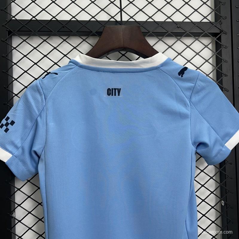 25/26 Kids Manchester City Home Size 16-28 Jersey