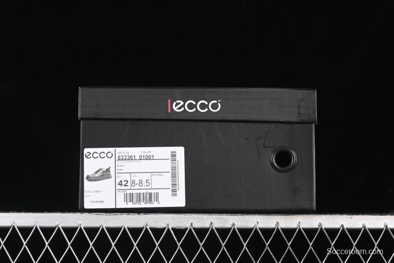 Ecco Street ACE Series Autumn New Retro Fashion Genuine Leather Platform Casual Sneakers - 63336101001