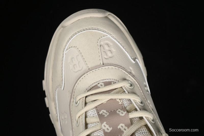 New York Yankees MLB Bigball Chunky Embo Monogram Thick Sole Sandals - 3ASHBEM4N43BGS