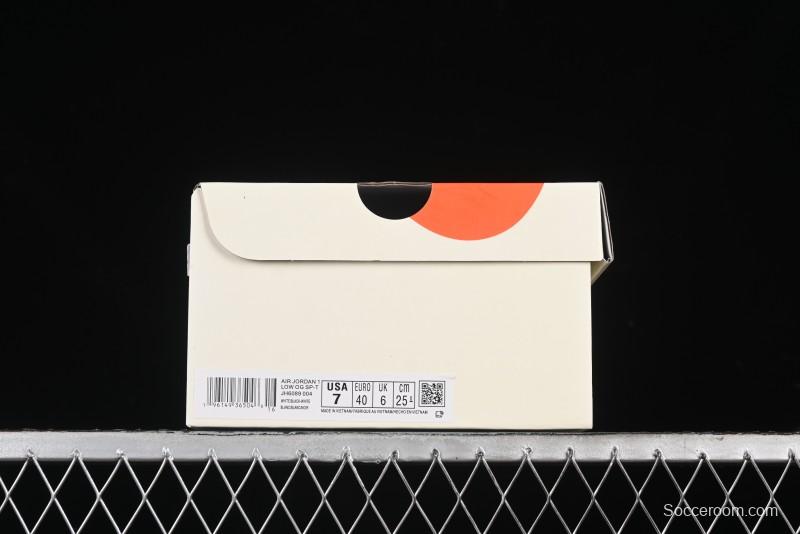 Nike Travis Scott x Fragment Design x Air Jordan 1 Low OG SP AJ1 Retro Sneakers - JH6089-004