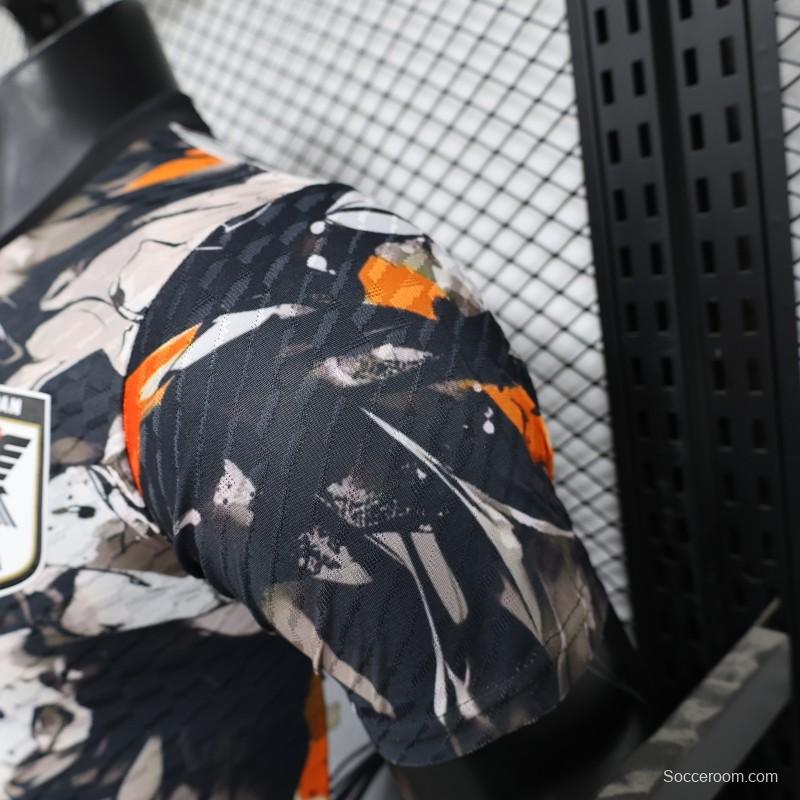 Player Version 2025 Japan White with Abstract Ink Splash Jersey