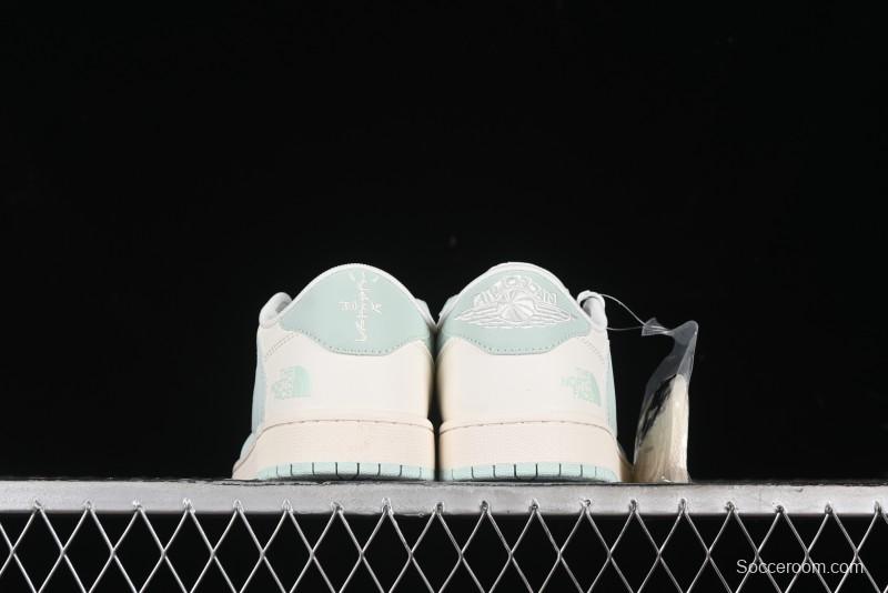 Nike Travis Scott x Fragment Design x Air Jordan 1 Low OG SP AJ1 Supreme North Face Collaboration - XZ5158-001