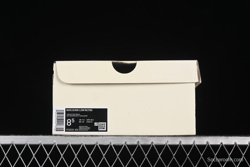 Nike SB Dunk Low Gucci Collaboration - Ink Splatter White Swoosh Anniversary Custom Low-Top Casual Sneakers - FC2025-305