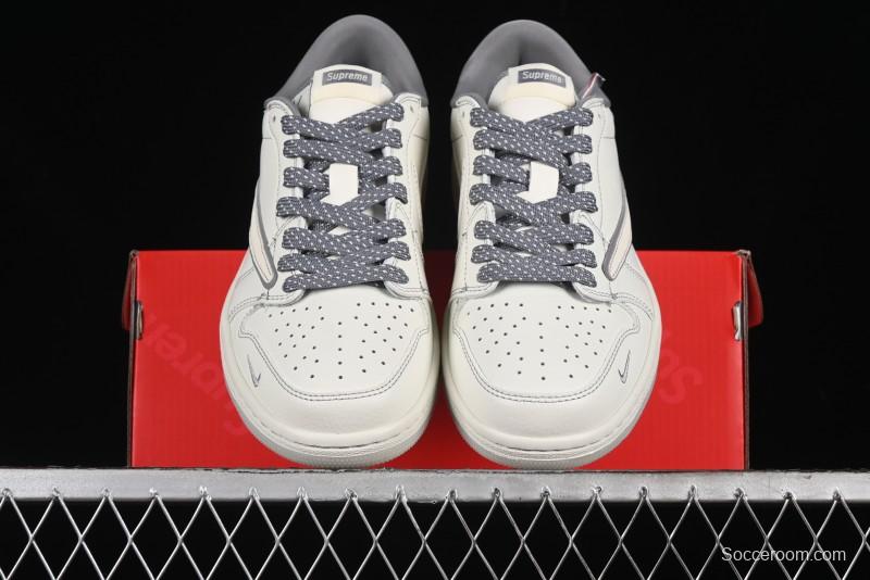 Nike Travis Scott x Fragment Design x Air Jordan 1 Low OG SP AJ1 Supreme Collaboration - CH6336-011