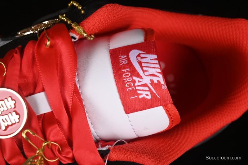 Nike Air Force 1 '07 Low Custom Wedding Sneakers with Chinese Style Elements - FN7439-133