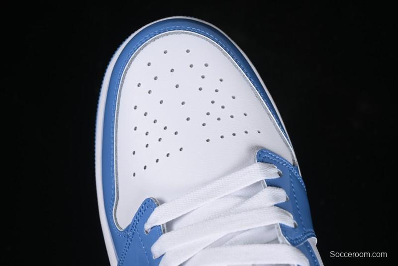 Nike Air Jordan 1 Low AJ1 Patent Blue Casual Sneakers - FZ2138-114