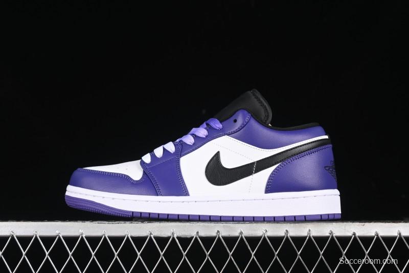 Nike Air Jordan 1 Low AJ1 Grape Purple Low-Top Basketball Shoes - 553558-500