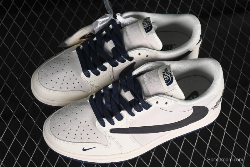 Nike Travis Scott x Fragment Design x Air Jordan 1 Low OG SP AJ1 Low Top Casual Sneakers - XY2688-110