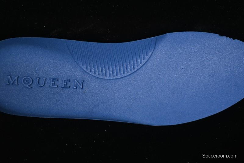 Alexander McQueen Flexion Retro Sneakers in Black with Diamond Grain Calfskin - 8.F6