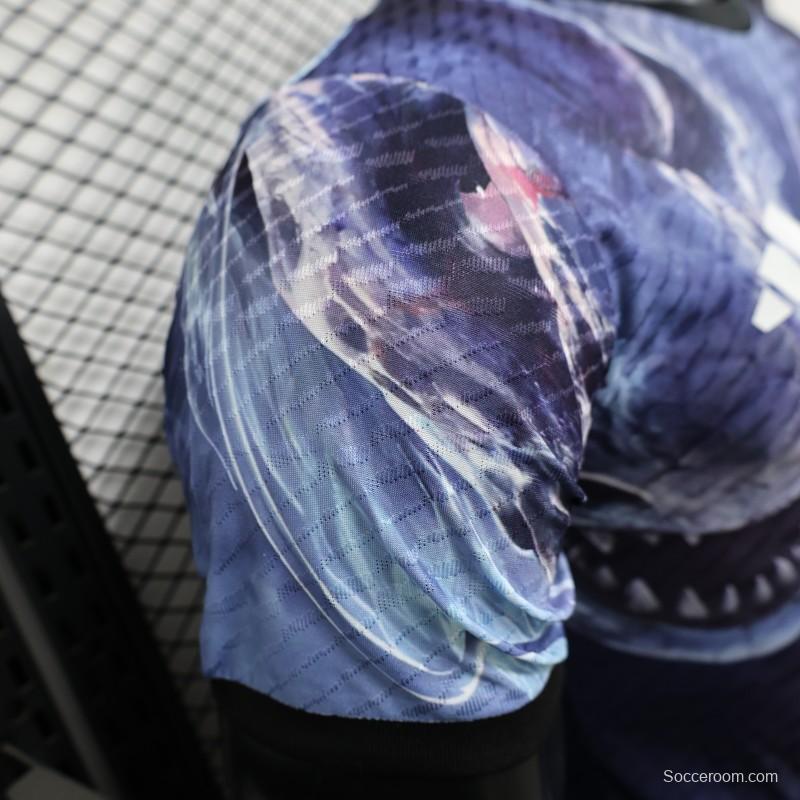 Player Version 2025 Japan NA ZHA Navy Blue with Dragon Jersey