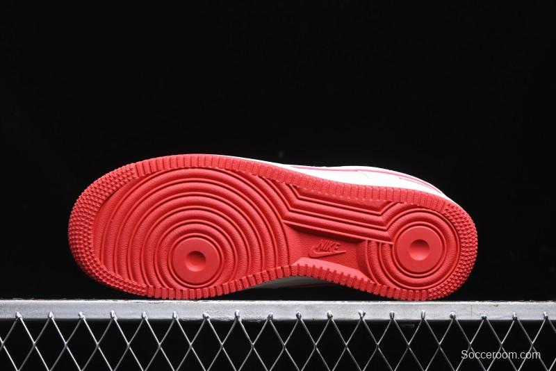 Nike Air Force 1 '07 Low Supreme Casual Sneakers in White/Red - DF0188-011