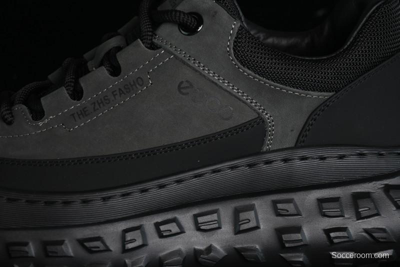 ECCO Off-Road Series Lightweight Cushioned Leather Durable Outdoor Hiking Running Shoes - 63513001001