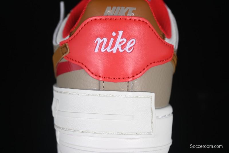 Nike Air Force 1 Shadow Lightweight Elevated Low-Top Casual Sneakers - HQ3400-030