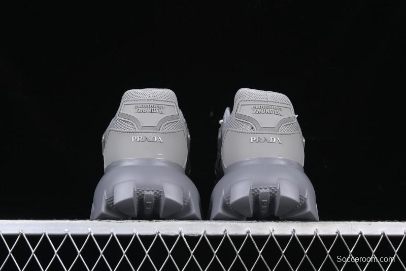 Prada Cloudbust Air Thunder Lifestyle Low-Top Sneakers with Anti-Slip and Wear-Resistant Design - 2EG293