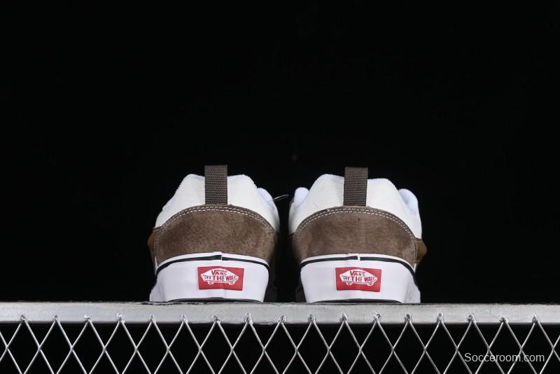 Vans Classics Knu Skool Coffee White Brown Slip-On Shoes - VN0009SAK330