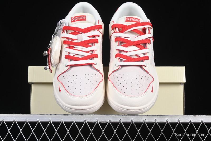 Nike SB Dunk Low Supreme Collaboration Anniversary Custom Low-Top Casual Sneakers - DM6868-033