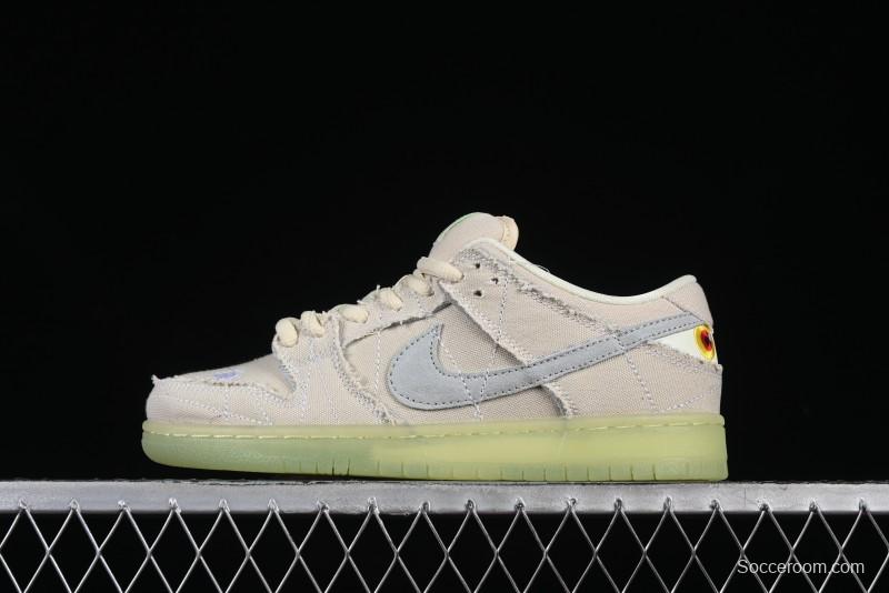 Nike SB Dunk Low "Mummy" Casual Skate Shoes with Tear-Away Fabric and Egyptian Theme - DM0774-111