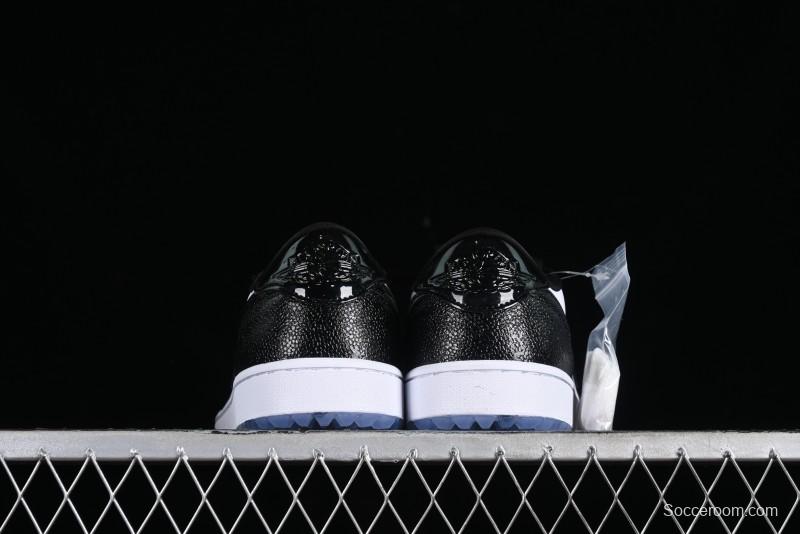 Nike Air Jordan 1 Low Golf AJ1 Retro Golf Shoes with Laser Patent Leather and Double Hook Design - FZ4159-100