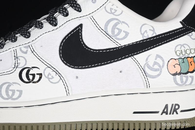 Nike Air Force 1 '07 Low Gucci Collaboration Classic Pattern Low-Top Casual Sneakers - CH6336-516