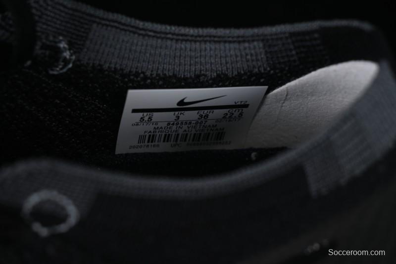 Nike Vapormax Flyknit Breathable Casual Running Shoes with Full-Length Air Cushion - 849558-007