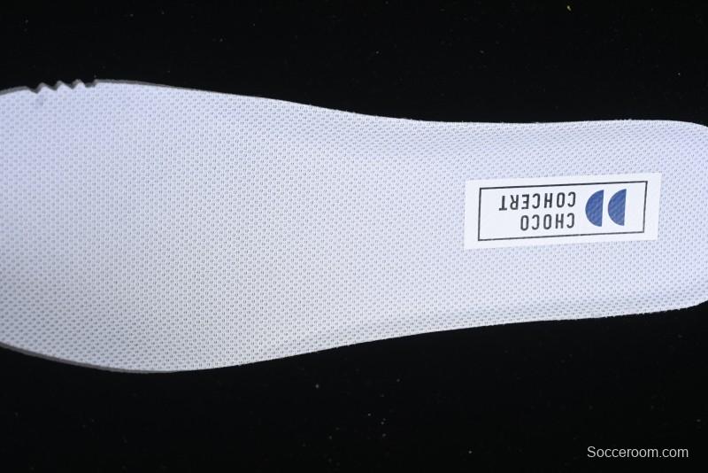 Choco Concert Leather Round Square Asymmetrical Fashion Sneakers White - AJE5