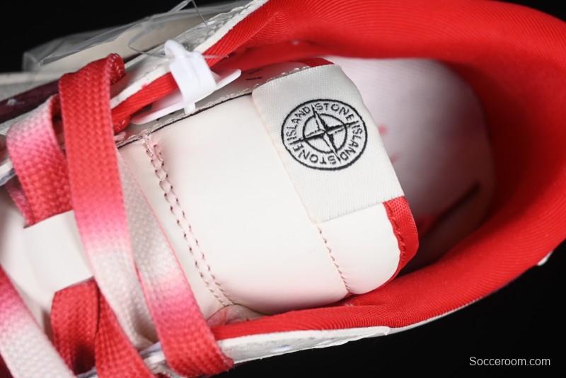Nike Travis Scott x Fragment Design x Air Jordan 1 Low OG SP AJ1 Stone Island Collaboration Pomegranate Red Low-Top Casual Sneakers - CF3688-077