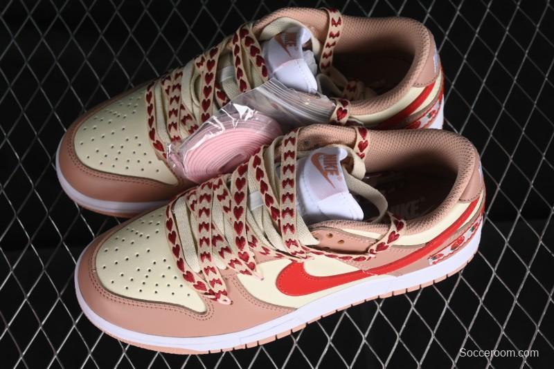 Nike Dunk Low SB Christmas Gift Strawberry Cake Casual Sneakers with Dual Laces - DD1503-118
