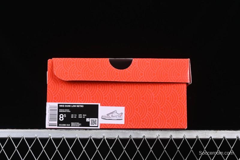 Nike SB Dunk Low Supreme Year of the Snake Limited Edition Grey Python Print Anniversary Custom Low-Top Casual Sneakers - XS1086-018