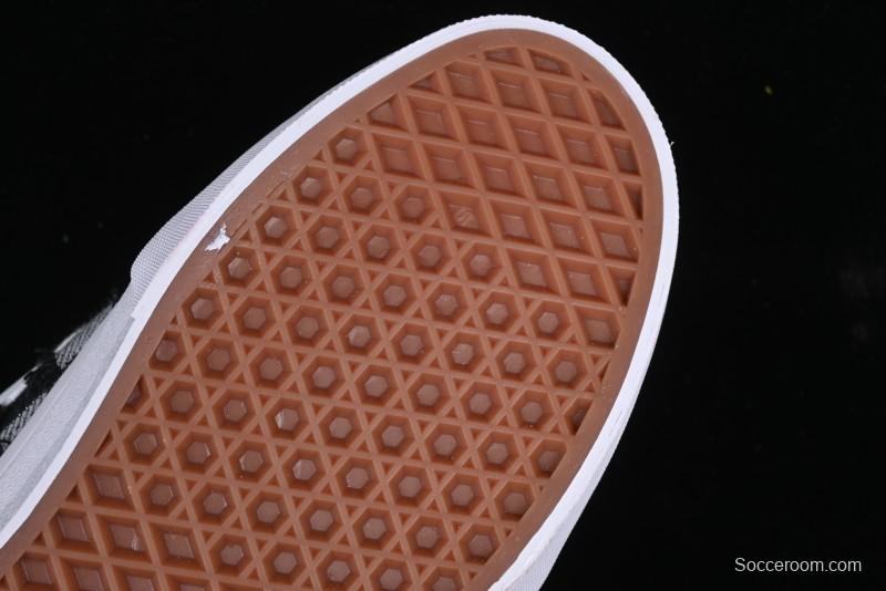 Vans Knu Skool Checkerboard Washed Denim Low-Top Casual Skate Shoes - VN000CS0239