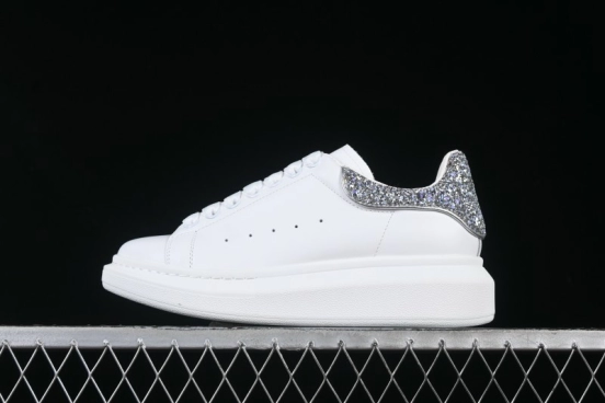 Alexander McQueen Oversized Sneakers with White Crystals - D.E5