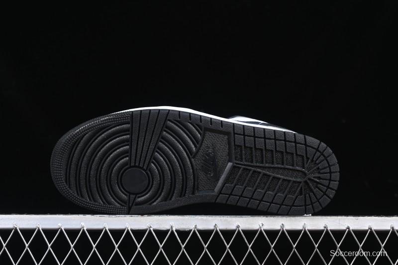 Nike Air Jordan 1 Low Retro Casual Sneakers with Black Swoosh - HF3148-106