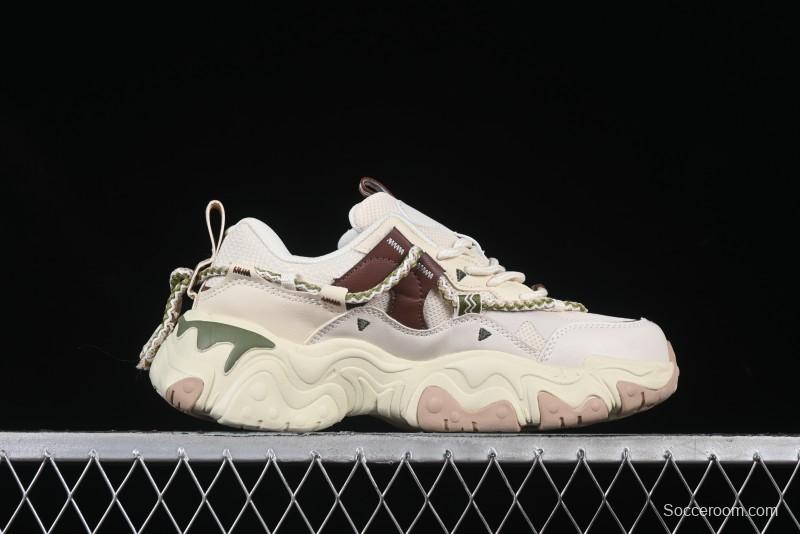 Fila Fusion Retro Mars Running Shoes with Lace-Up Design and Cushioned EVA Midsole - F12W432101FTP